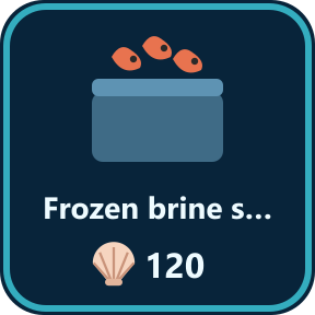 The Frozen brine shrimp key in the shop