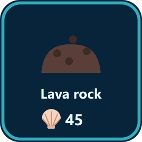 The Lava rock key in the shop