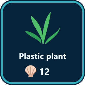 The Plastic plant key in the shop