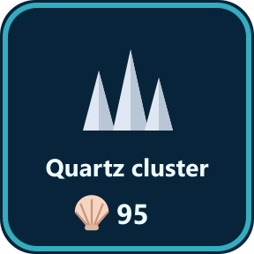 The Quartz cluster key in the shop