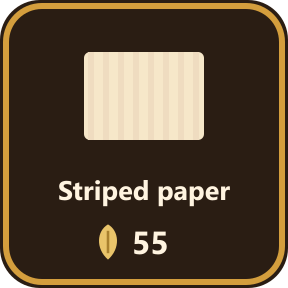 The Striped paper key in the shop