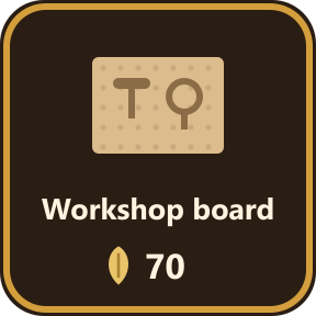 The Workshop board key in the shop